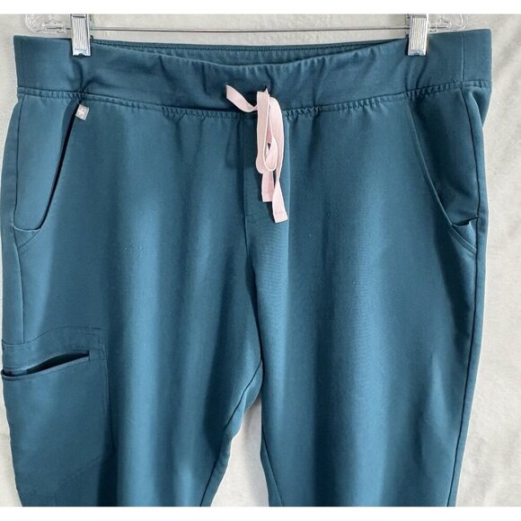 FIGS Women Zamora Scrub Pants Teal Size XL Jogger Nurse Medical Hospital 39-1 - Picture 3 of 11